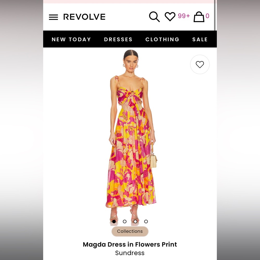 NWT Sundress Magda dress in Flower Print in size Small